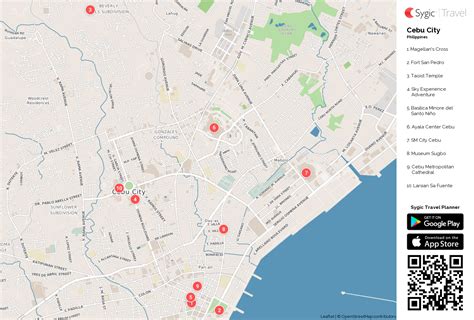 Cebu City Printable Tourist Map .